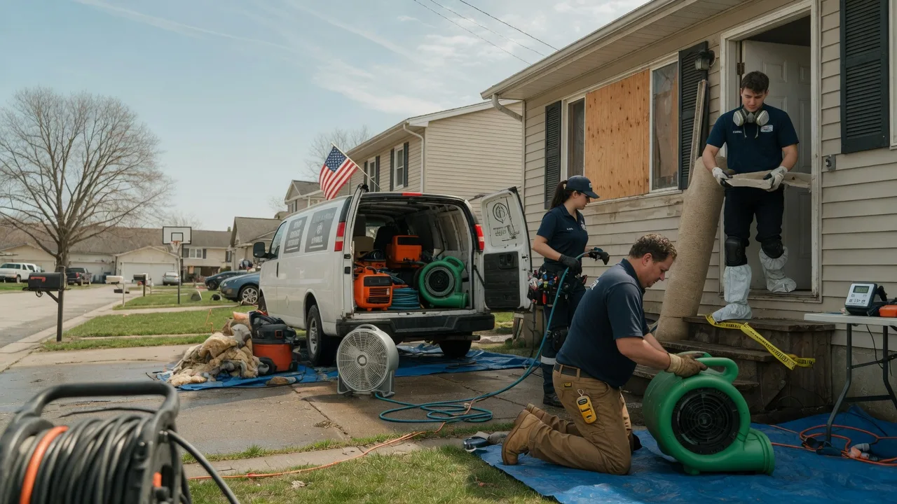 Water Damage Restoration in Offerle, KS near me